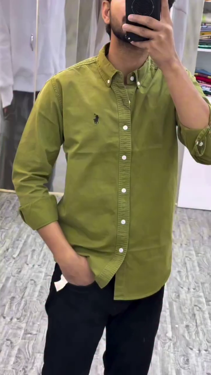 Men?s Plain Full-Sleeve Shirts