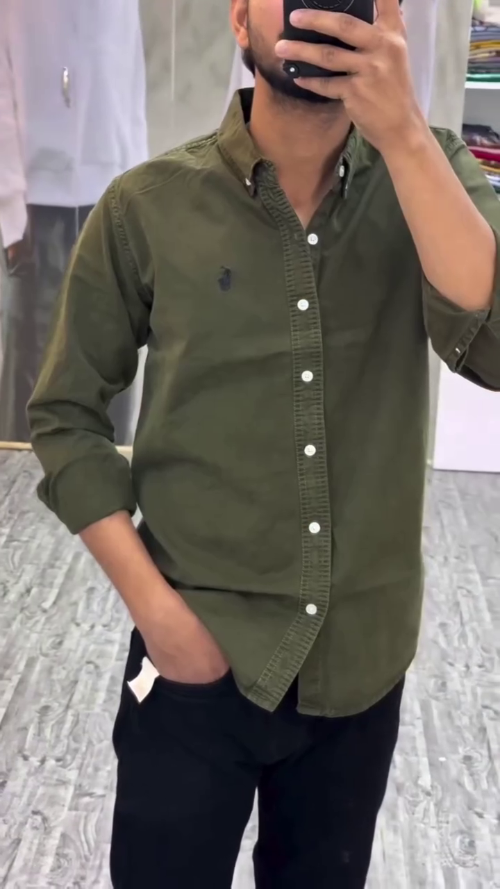 Men?s Plain Full-Sleeve Shirts