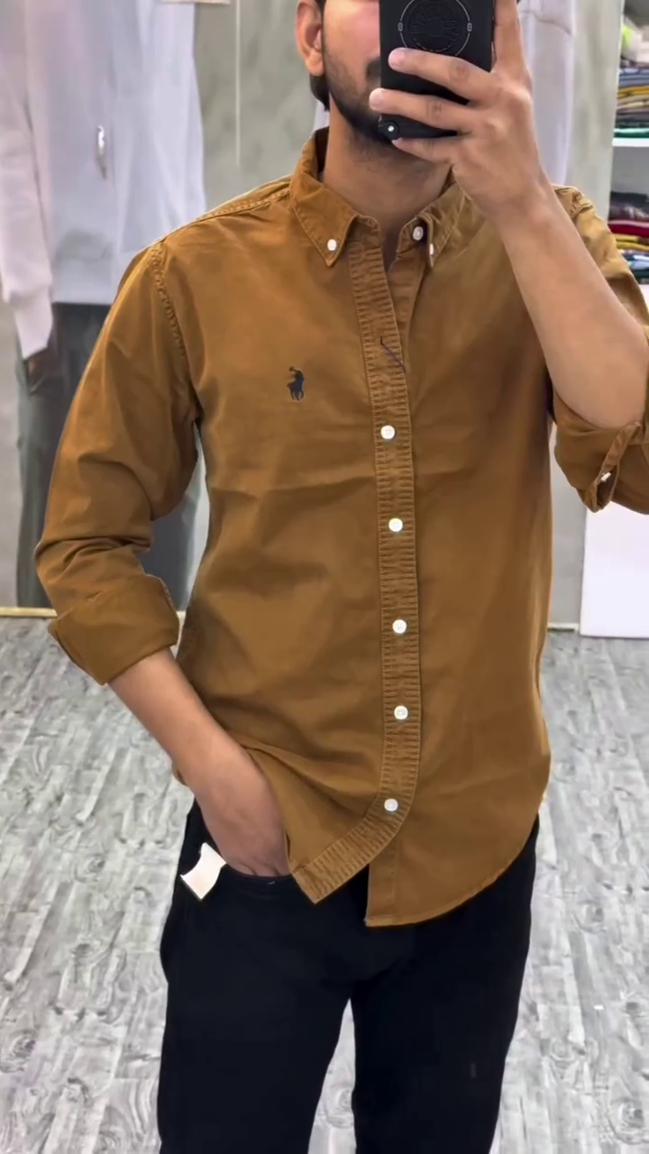 Men?s Plain Full-Sleeve Shirts