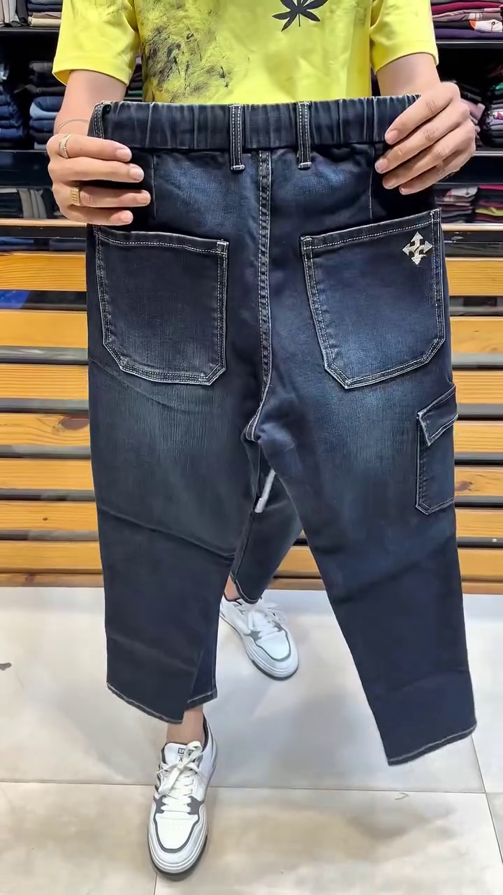 Joggers Pants for Men Denim Overalls Sports Harness Feet Harlan Casual Trousers