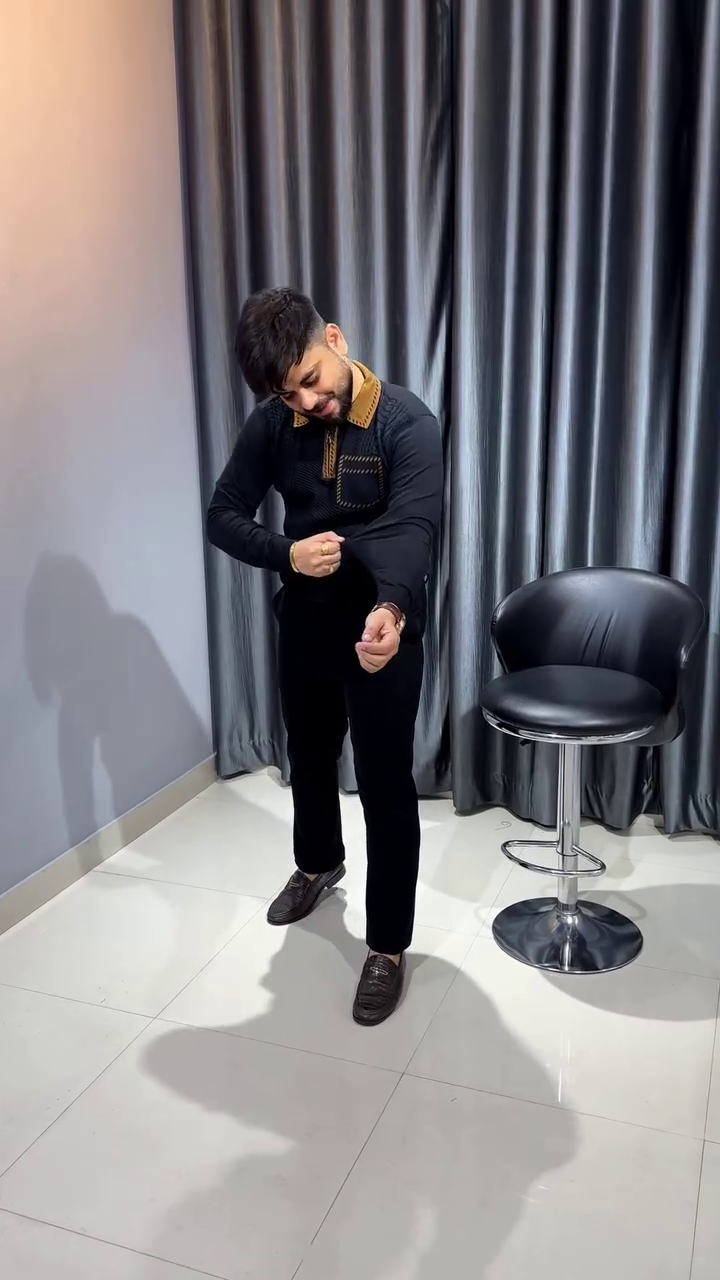 Try This Printed Polo Neck Fullsleeve T-Shirt, Long Sleeve Tshirt Classic Zip Collared Polo Shirt Fashion Casual Shirts