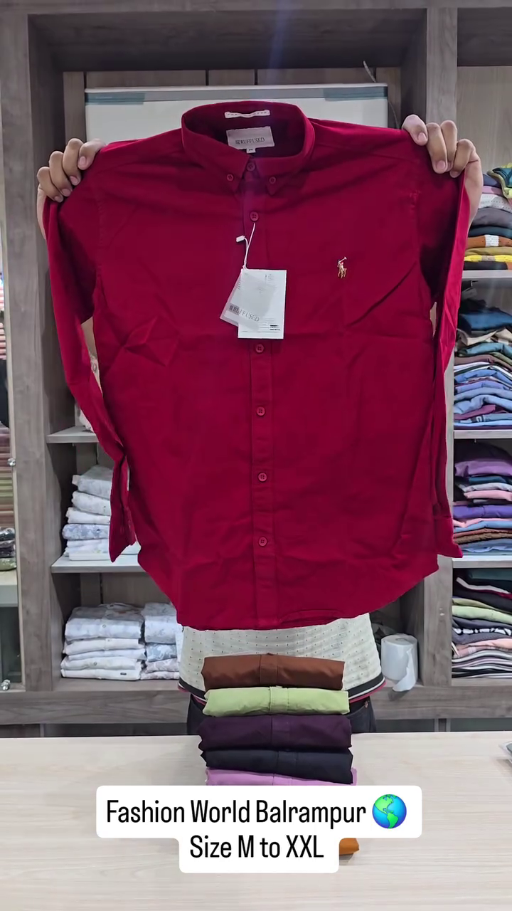 Men's Plain Full Sleeve Shirt
